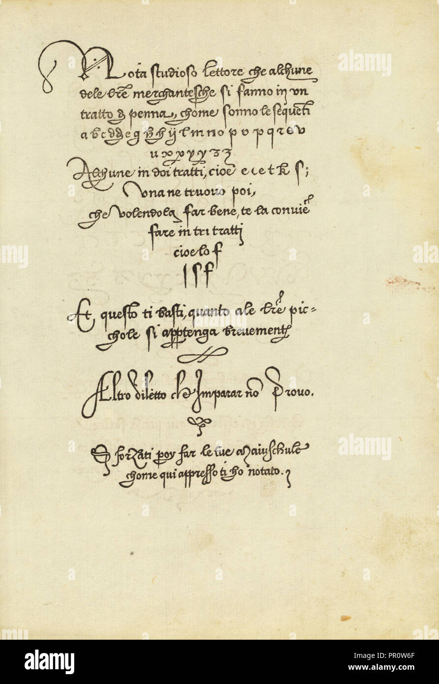 Operina Writing La operina di Ludouico Vicentino, da imparare di scriuere littera ...