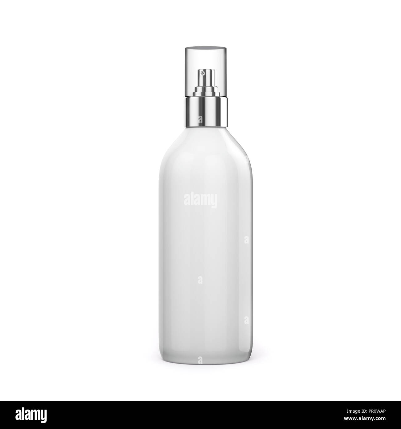 3d blank spray bottle on white background Stock Photo - Alamy