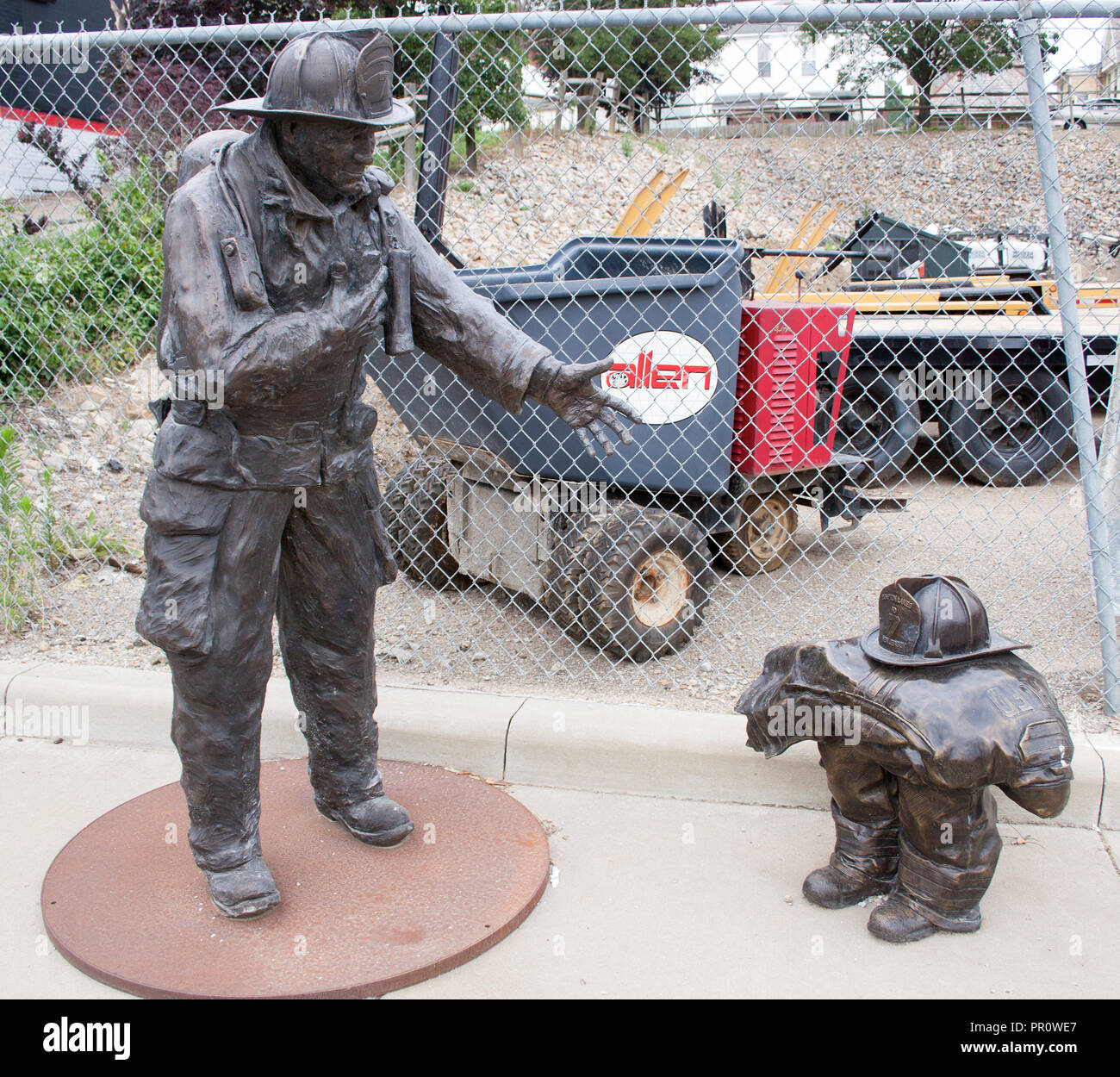 Sculptures at the Alan Cottrill Studio in Zanesville Ohio Stock Photo