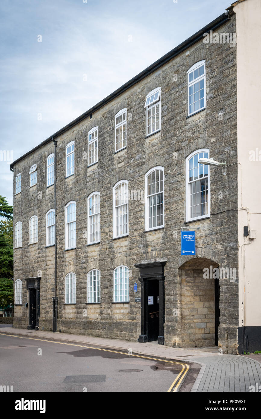 The Axmnster Heritage building in an old mill and carpet factory in