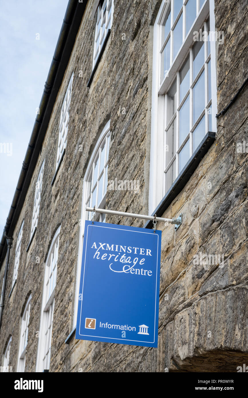 The Axmnster Heritage building in an old mill and carpet factory in