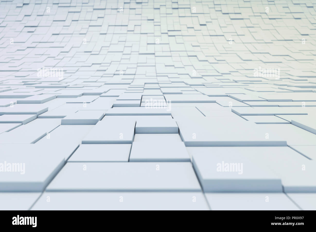 3d abstract cubes background Stock Photo