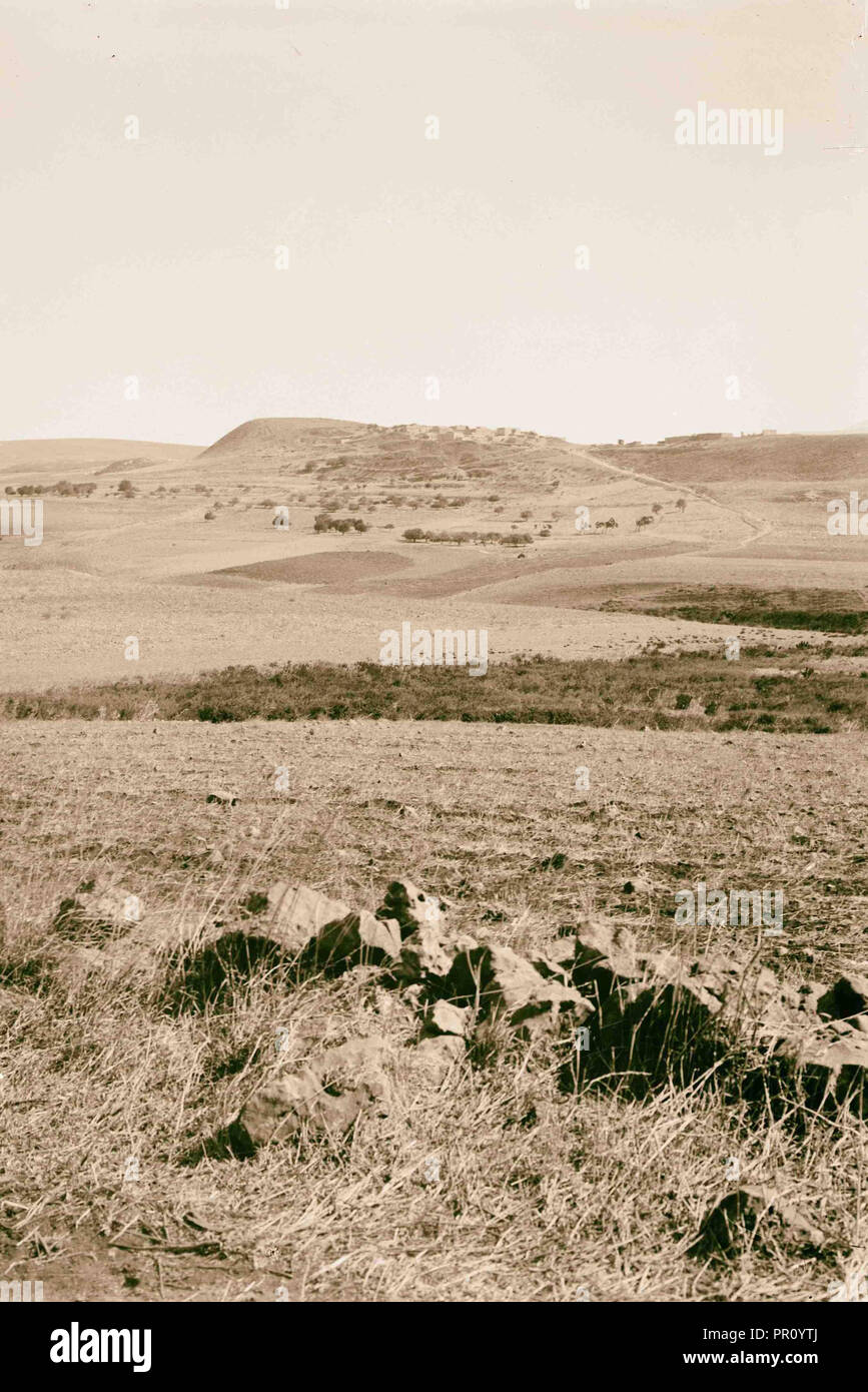 Southern Palestine. Tell Zacharia. 1900, Jordan Stock Photo