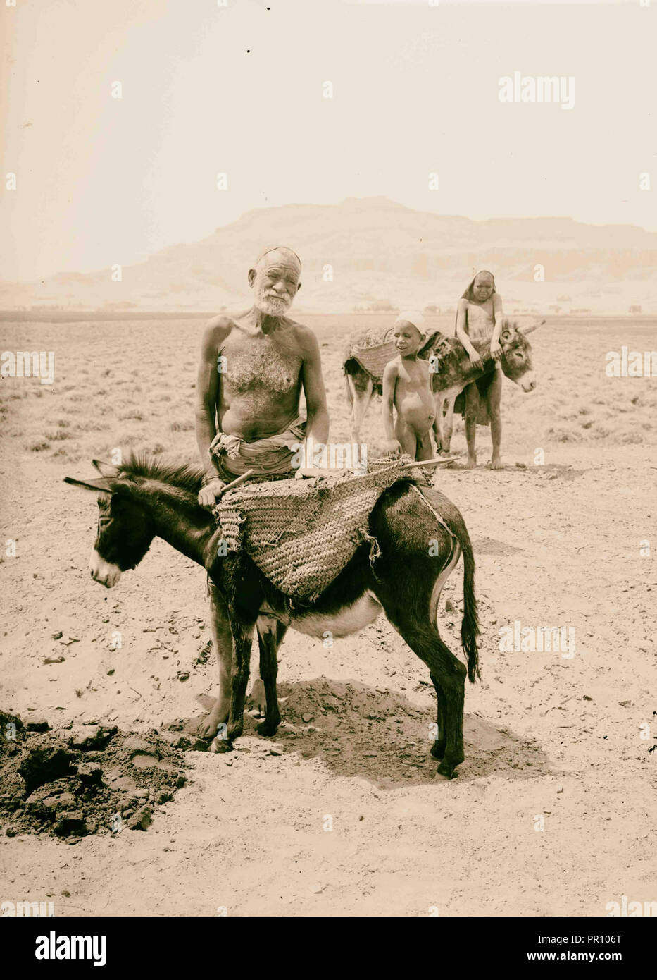 Egyptian characters, etc. Peasants of Upper Egypt. 1900, Egypt Stock Photo
