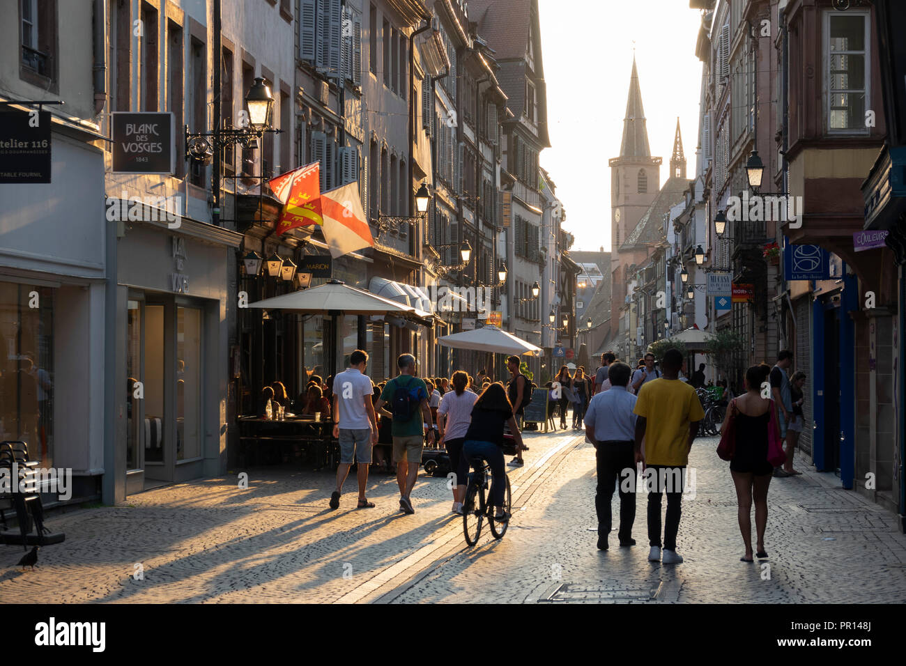 Grand Rue, Petite France, Strasbourg, Alsace, France, Europe Stock Photo