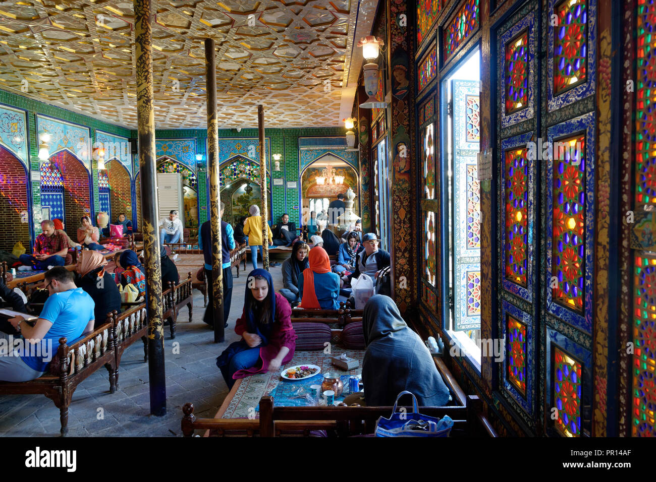 NaghshE Jahan Restaurant, Isfahan, Iran, Middle East Stock Photo Alamy