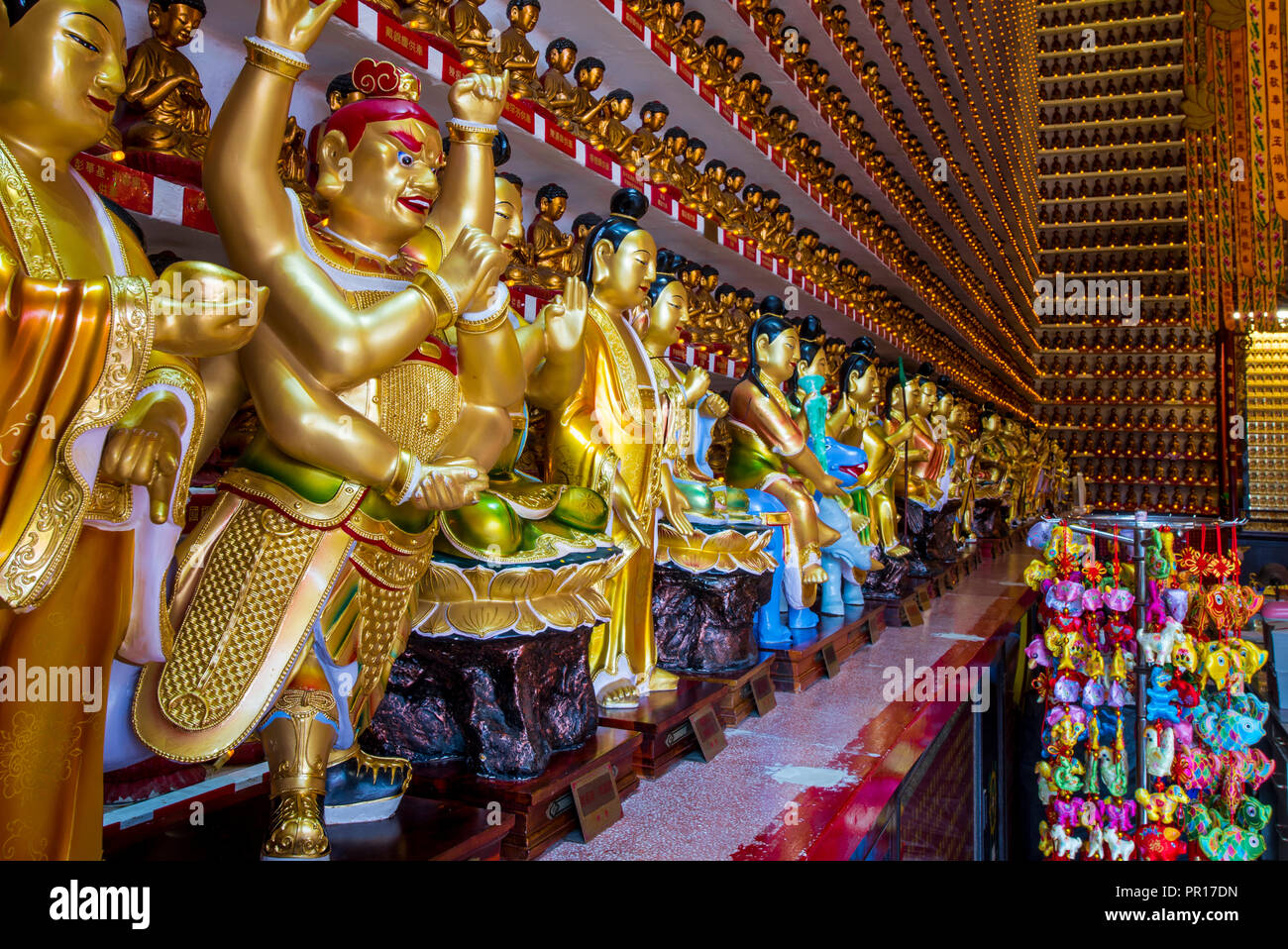 Ten Thousand Buddhas Monastery, Sha Tin, Hong Kong, China, Asia Stock Photo