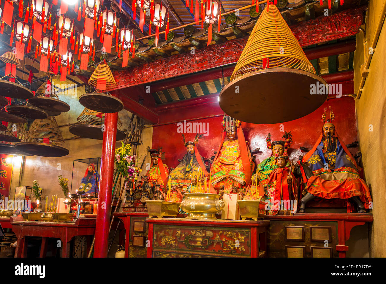 Man Mo Temple, Sheung Wan, Hong Kong Island, Hong Kong, China, Asia Stock Photo