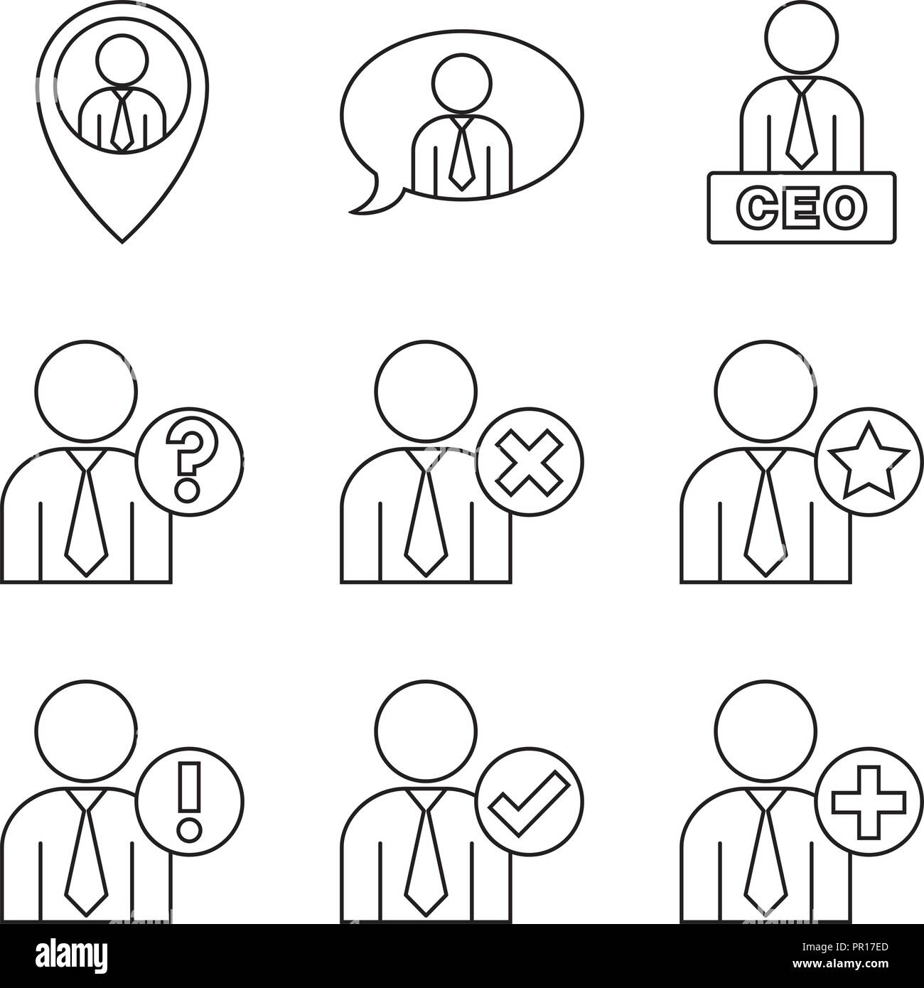 User interactions Stock Vector