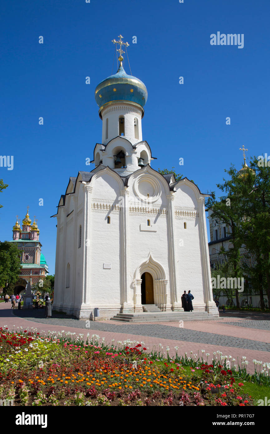 Holy Spirit Church, The Holy Trinity Saint Sergius Lavra, UNESCO World Heritage Site, Sergiev Posad, Russia, Europe Stock Photo