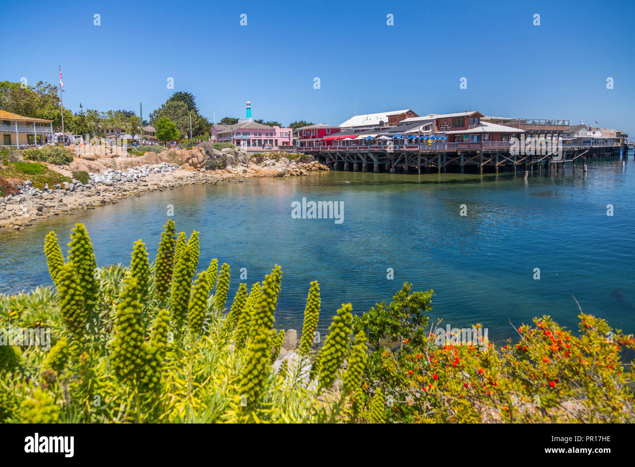 Fisherman's Wharf, Monterey Bay, Peninsula, Monterey, Pacific Ocean, California, United States of America, North America Stock Photo