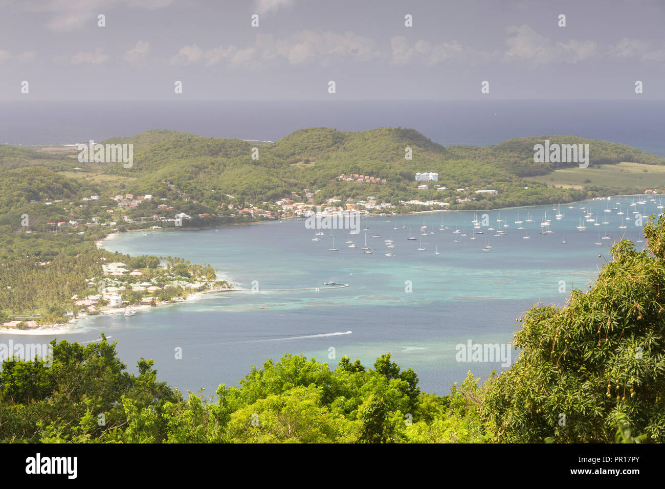 The tropical island paradise of Martinique, West Indies, Caribbean, Central America Stock Photo