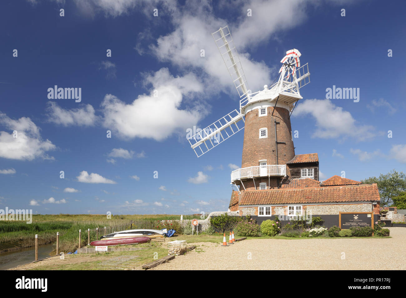 Cley Windmill, Cley-next-the-Sea, Norfolk, England, United Kingdom, Europe Stock Photo