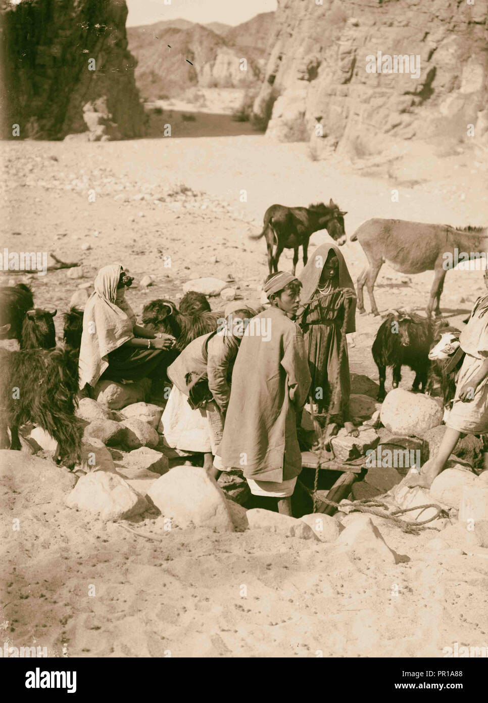 To Sinai Via The Desert Well At El Buweib 1900 Egypt Sinai Stock