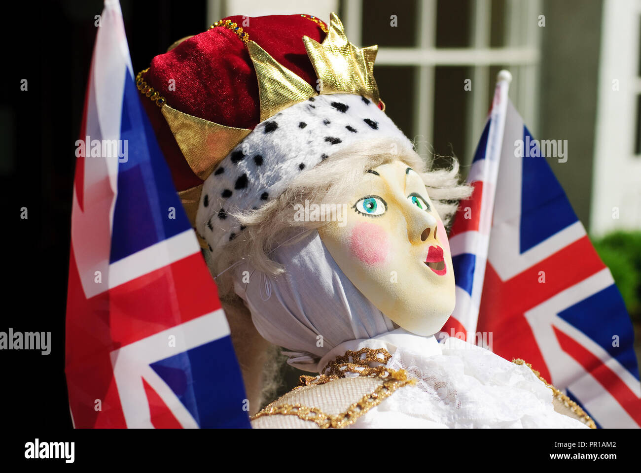 Street Party Decoration - Jubilee, Royalist queen Elizabeth Stock Photo