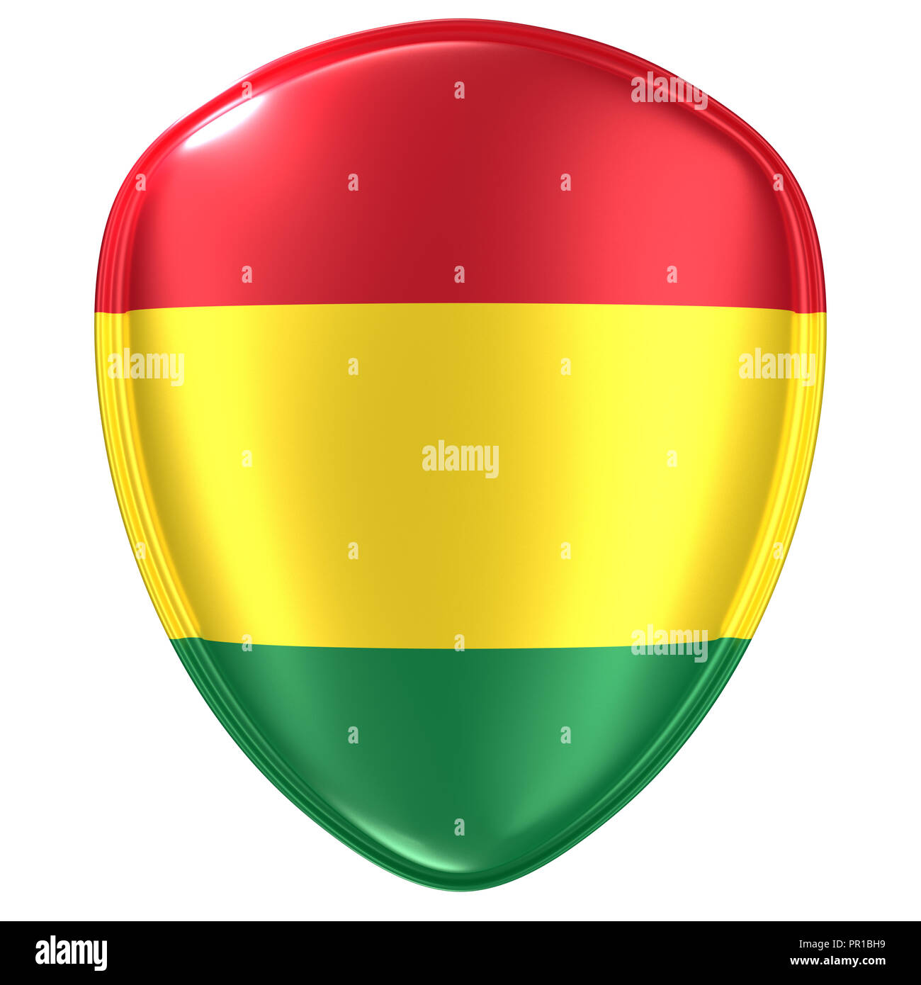 3d rendering of a Bolivia flag icon on white background Stock Photo - Alamy