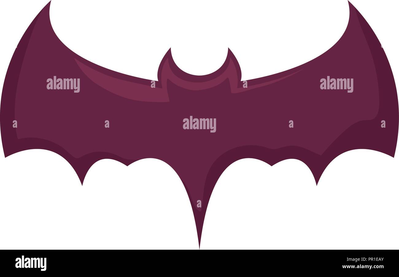 bat icon over white background, vector illustration Stock Vector Image ...