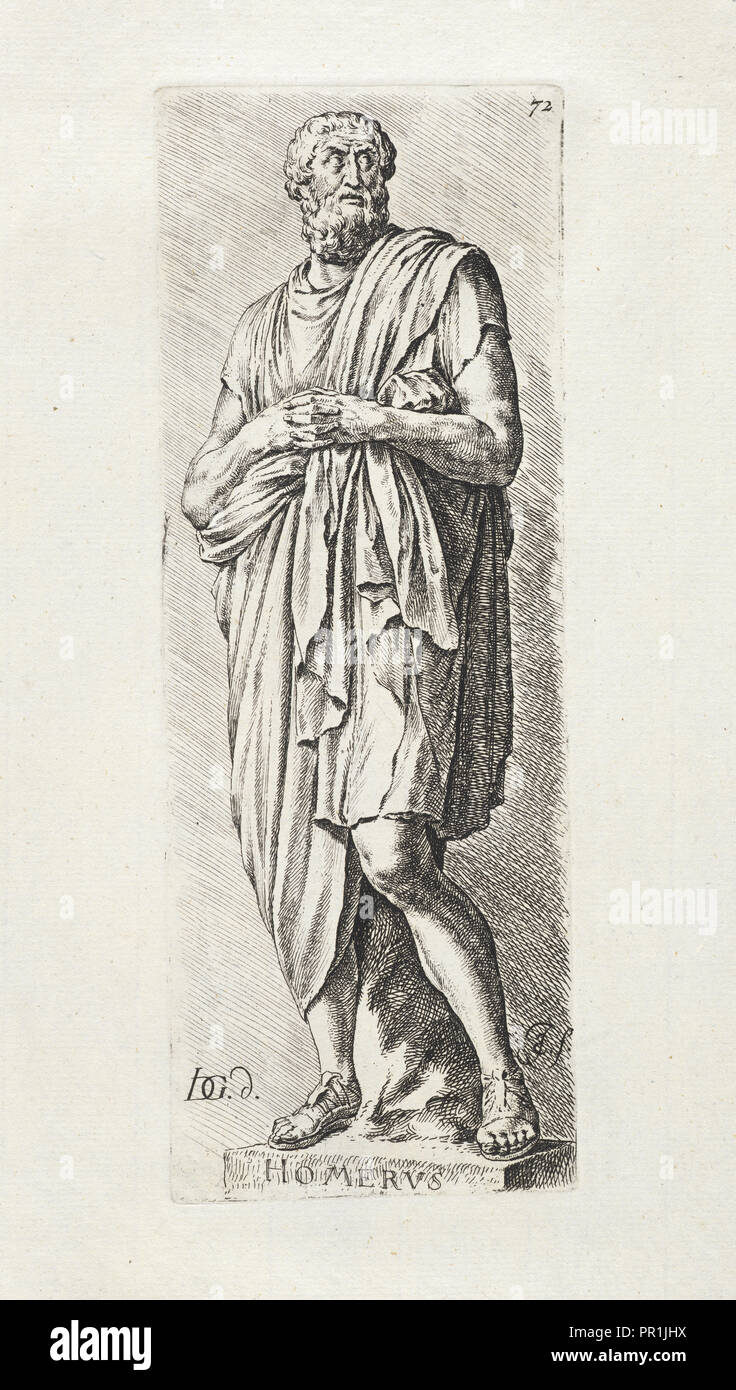 Arundel Homerus, Signorvm vetervm icones, Bisschop, Jan de, 1628-1671, Gheyn, Jacques de, 1596-1641, Etching, between 1731 Stock Photo
