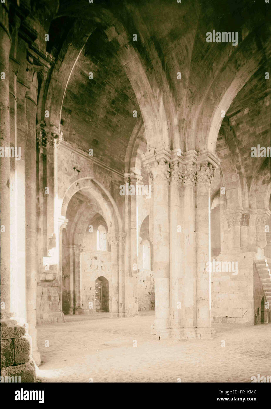 Tartous Cathedral, interior. 1934, Syria, Tartūs Stock Photo