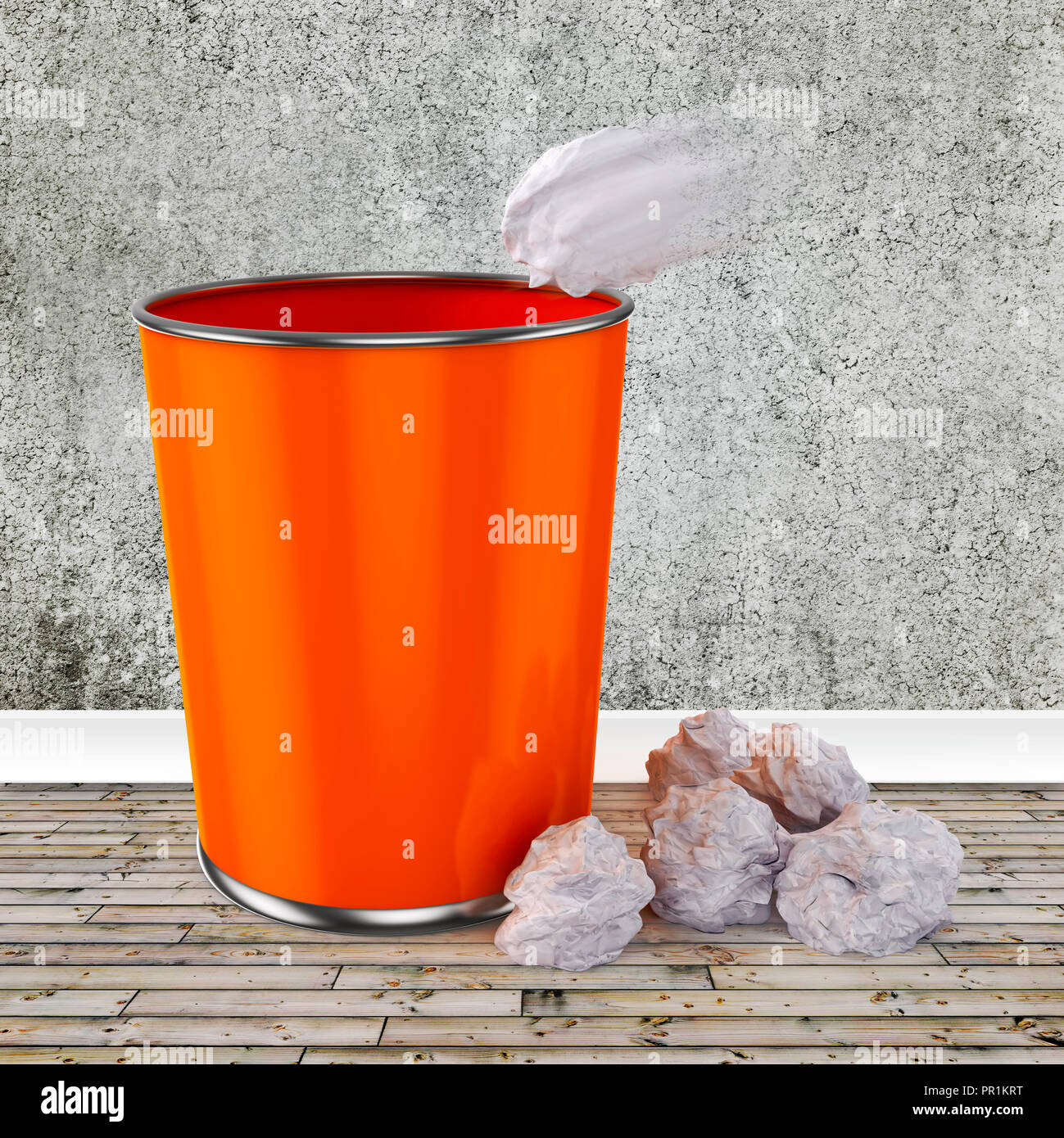paper garbage can