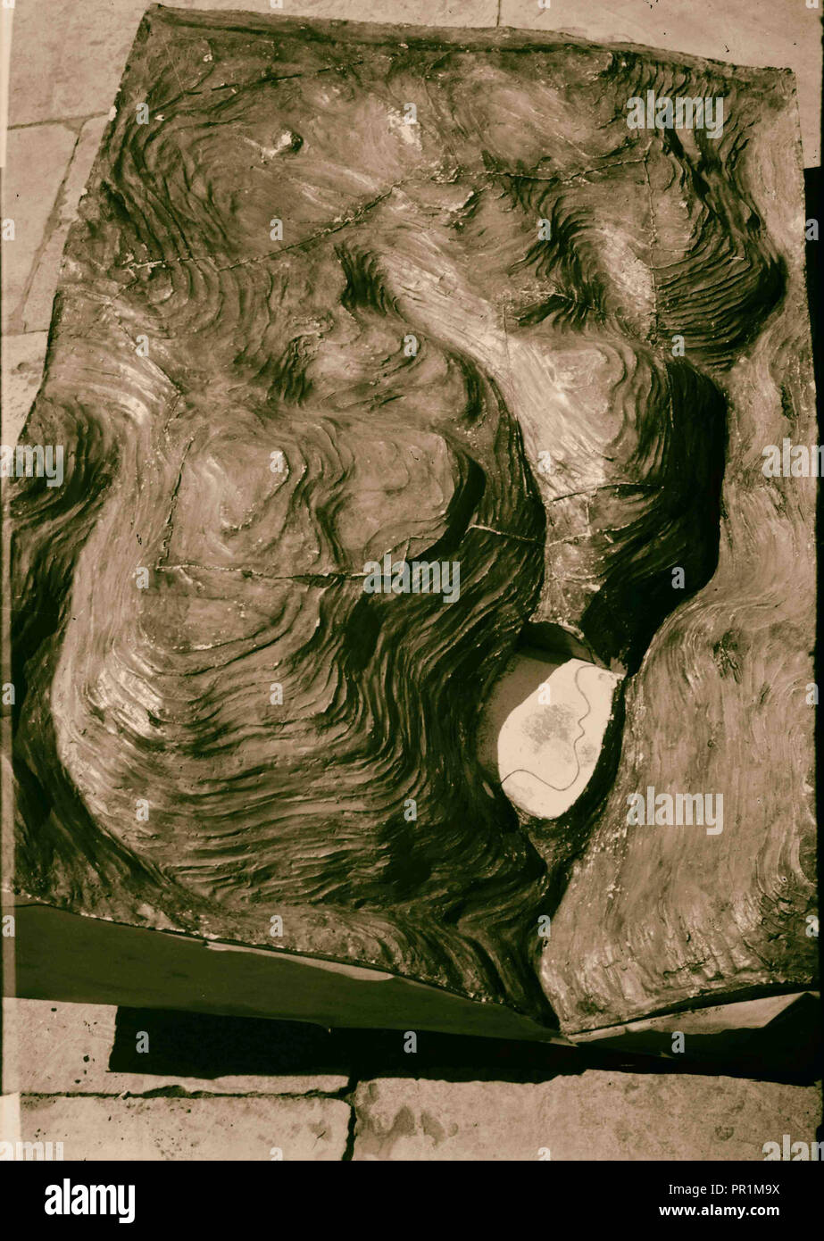 Copy Of Relief Map Showing Original Topography Of Jerusalem With