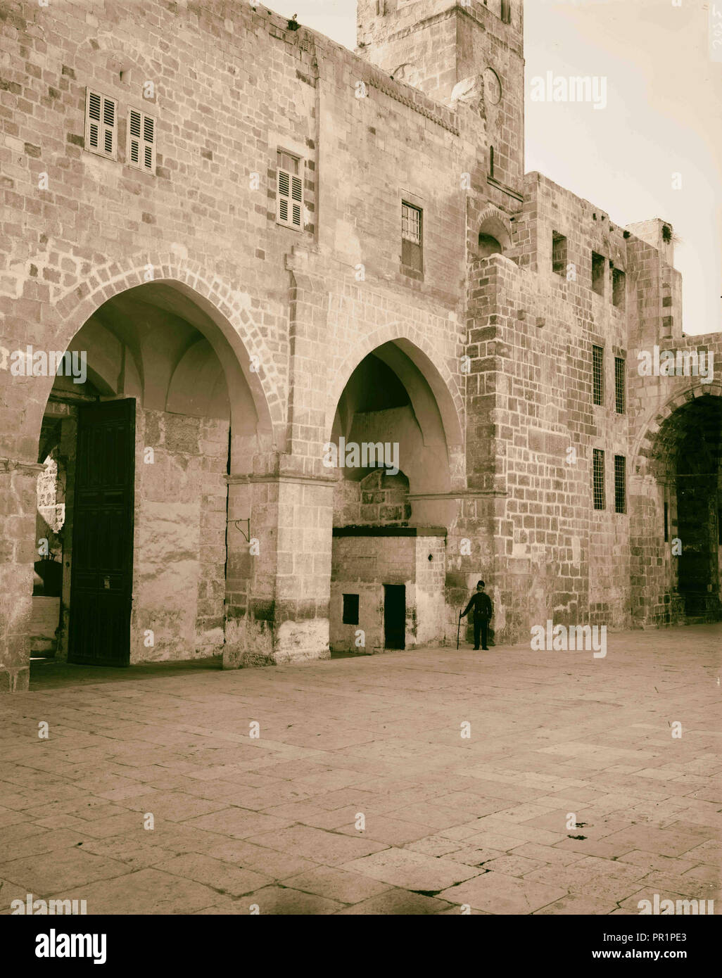 Main entrance to Temple area, Gate of the Chain. 1898, Jerusalem