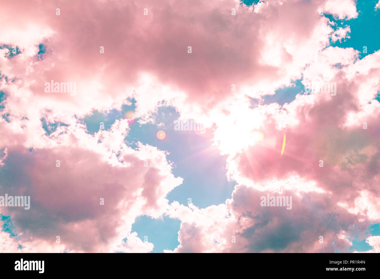 beautiful blue sky with clouds background.Sky clouds.Sky with clouds weather nature cloud blue Stock Photo