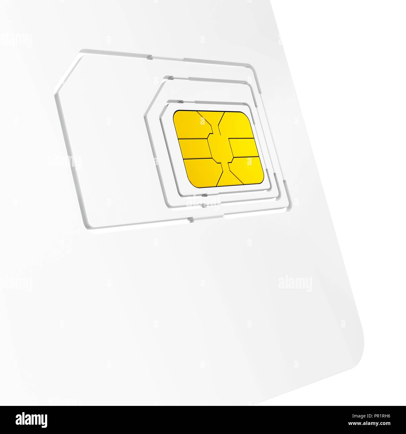 Closeup of sim card starter kit, illustration Stock Photo Alamy