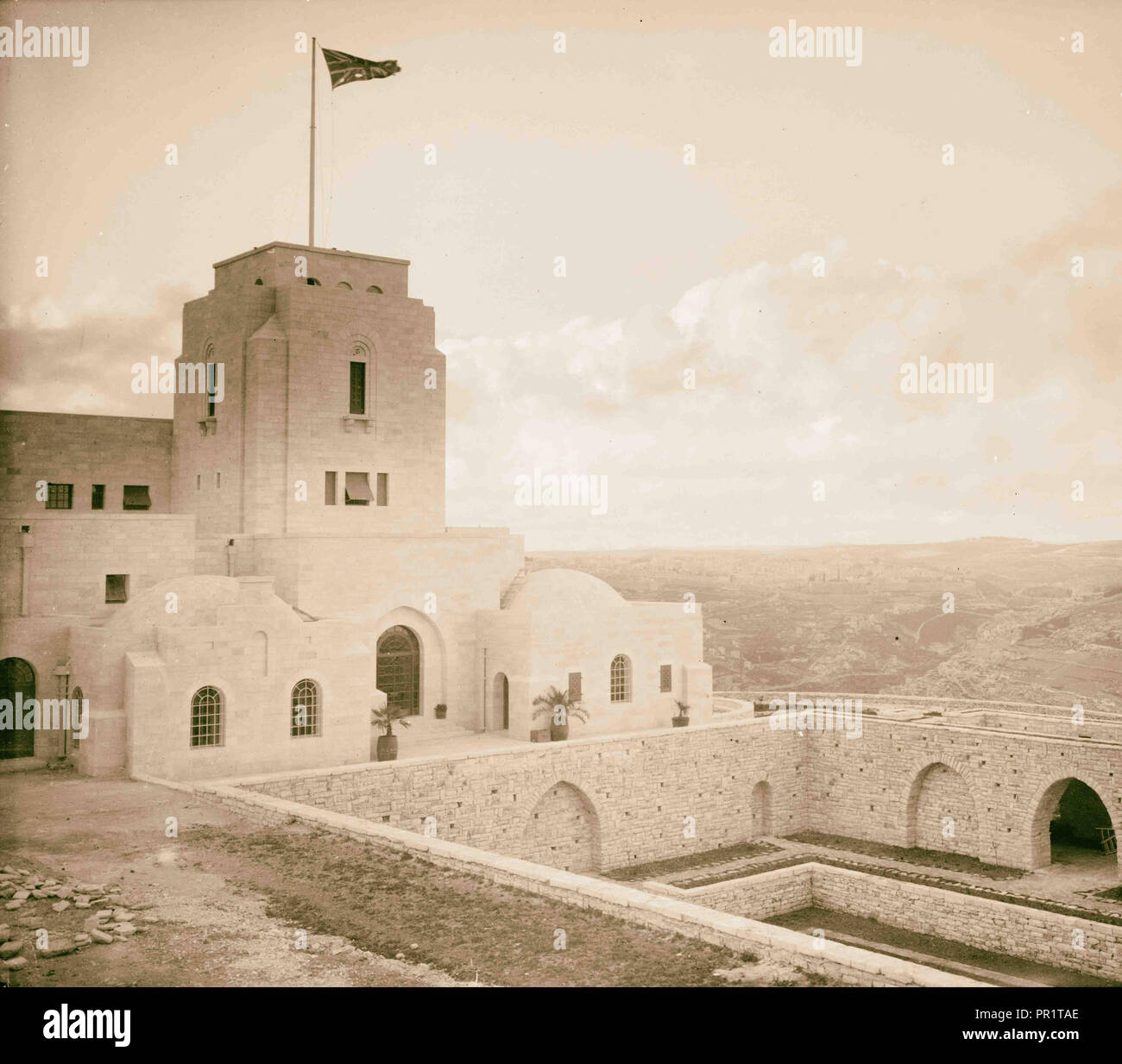 High Commissioner's residence in Jerusalem 1920, Israel Stock Photo