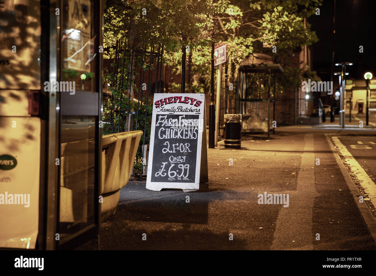 Shropshire street market drayton shropshire hires stock photography