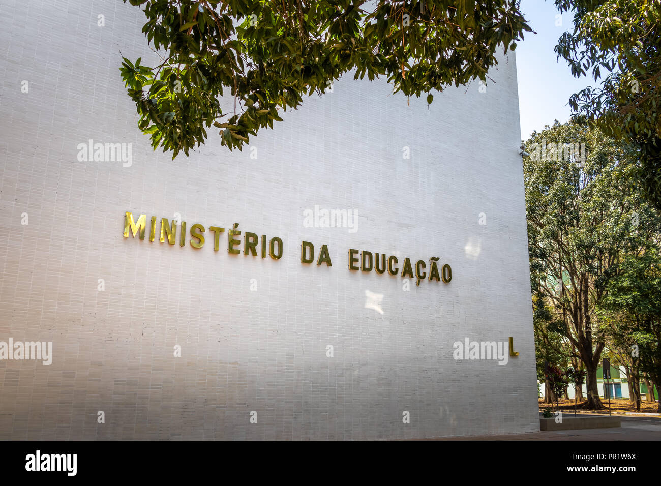 Ministry of Education - Brasilia, Distrito Federal, Brazil Stock Photo