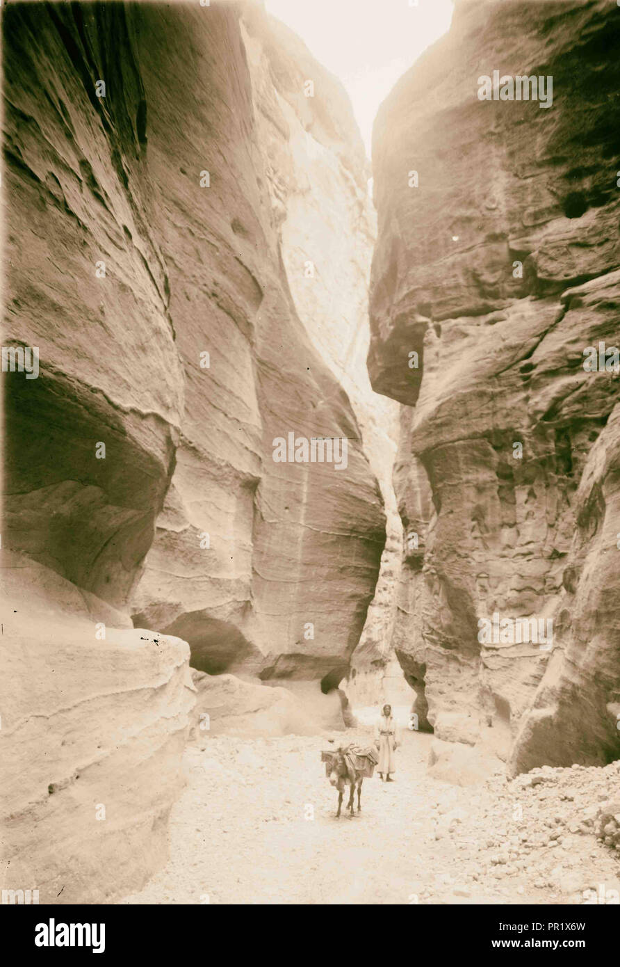 Petra, es Sik. 1898, Jordan, Petra, Extinct city Stock Photo