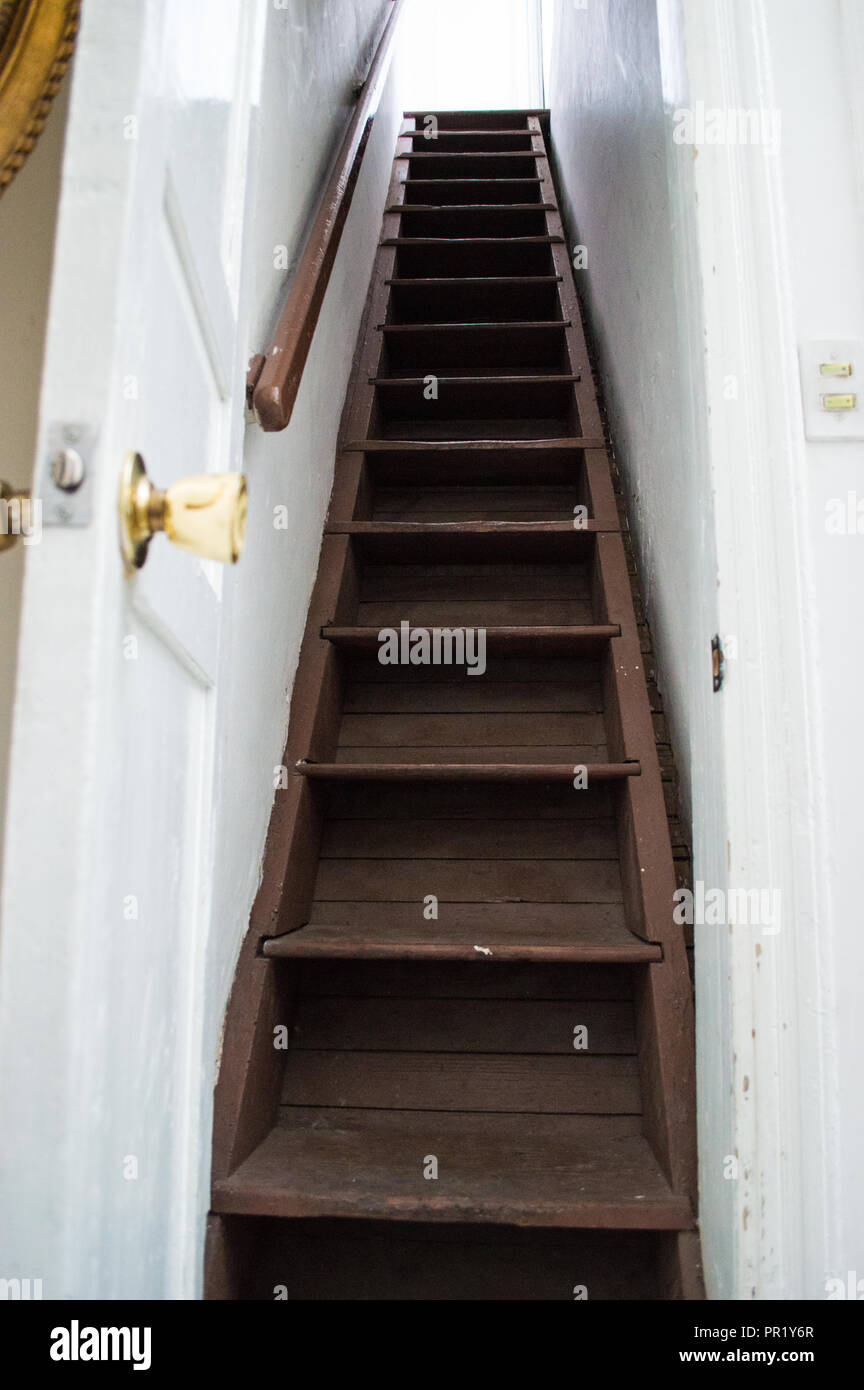 Long wooden staircase in hi res stock photography and images Alamy