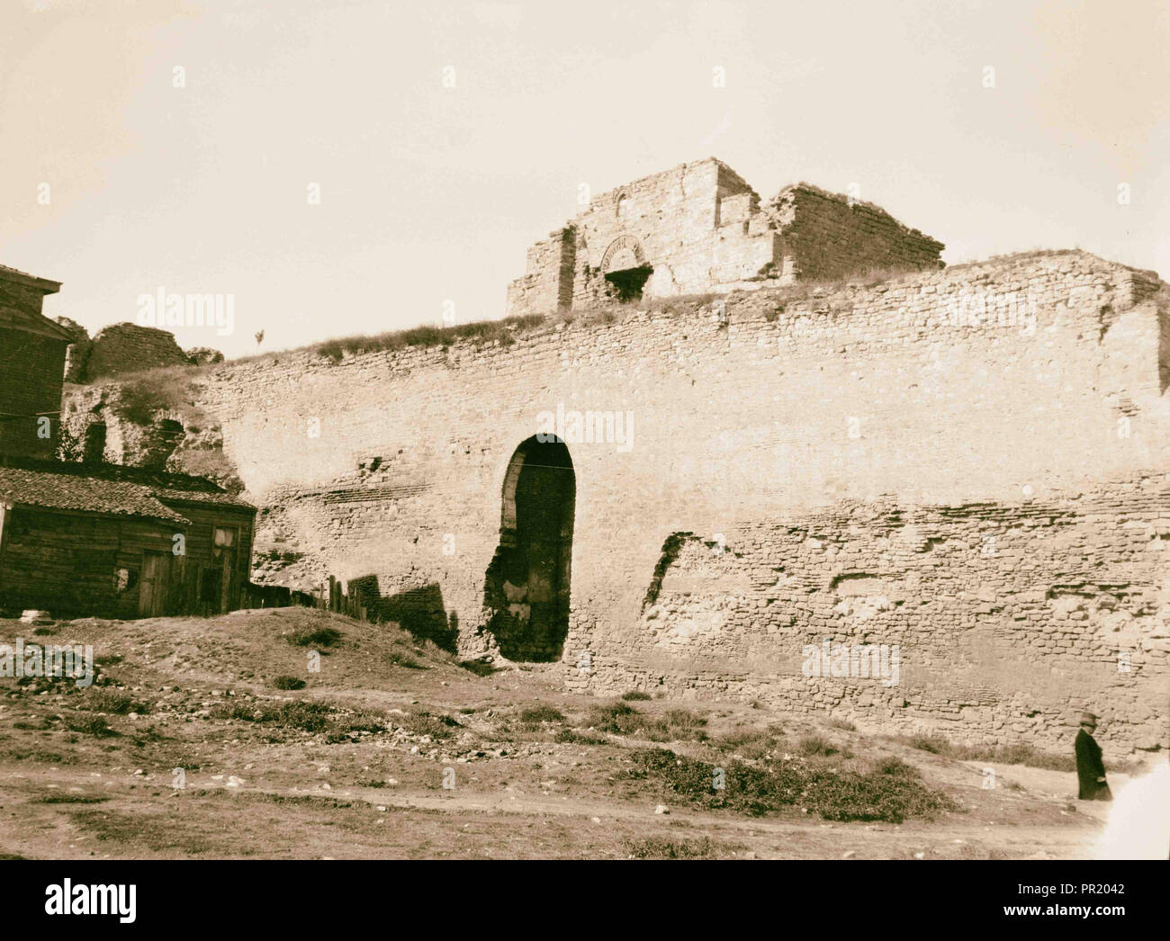 Constantinople. Ancient ramparts, Constantinople. 1900, Turkey ...