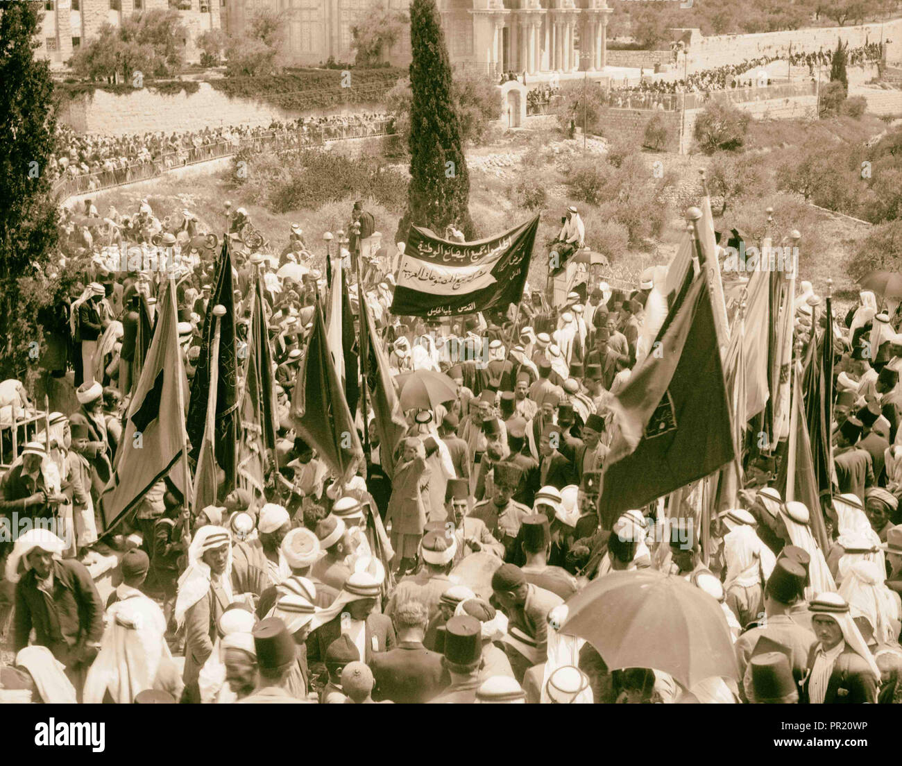 Neby Mousa [i.e., Nebi Musa]. Pass up Gethsemane. 1936, Jerusalem ...