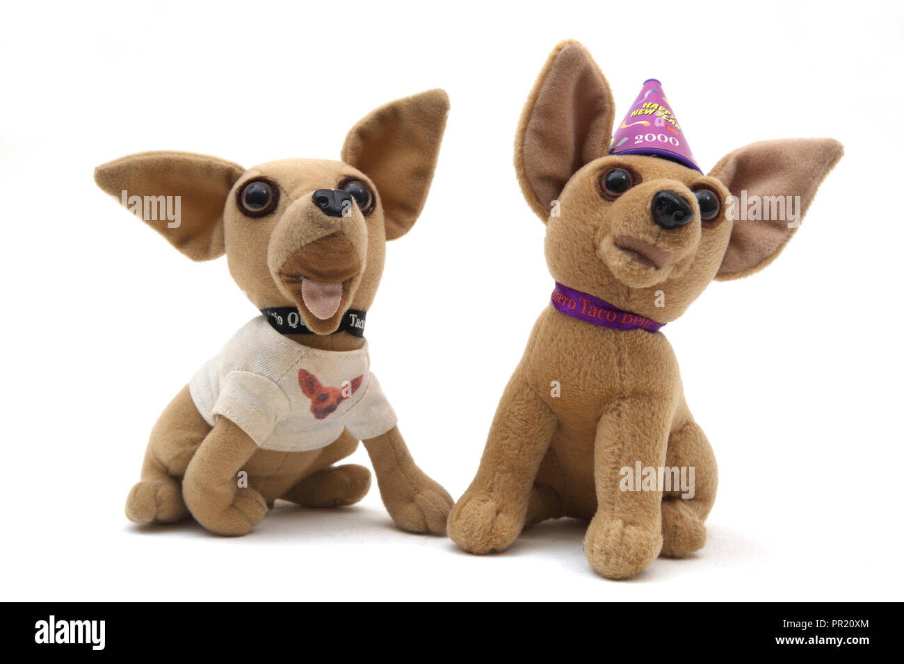 Promotional Taco Bell Chihuahua Dogs Collectable Toys Stock Photo