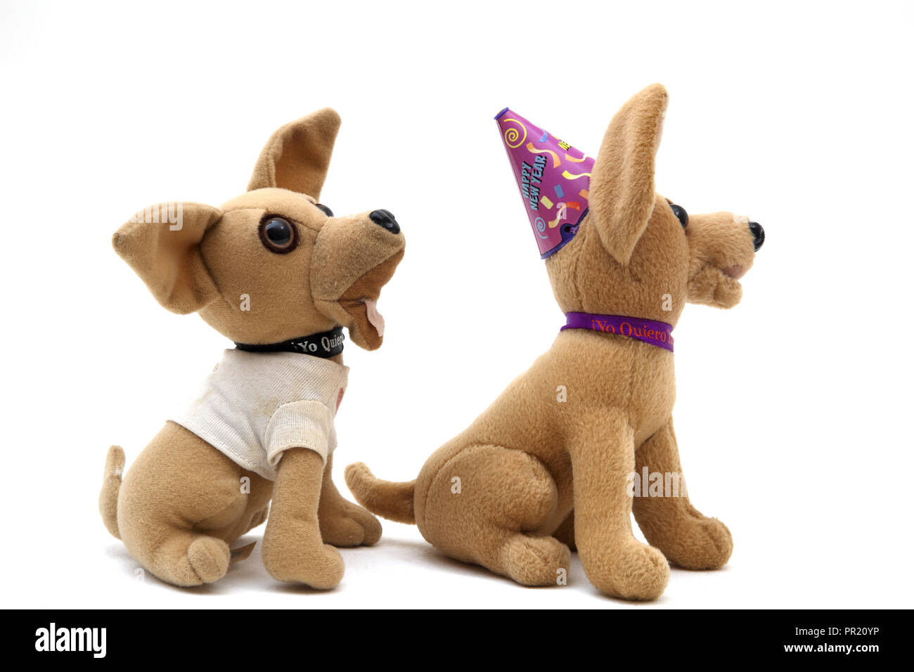 Promotional Taco Bell Chihuahua Dogs Collectable Toys Stock Photo