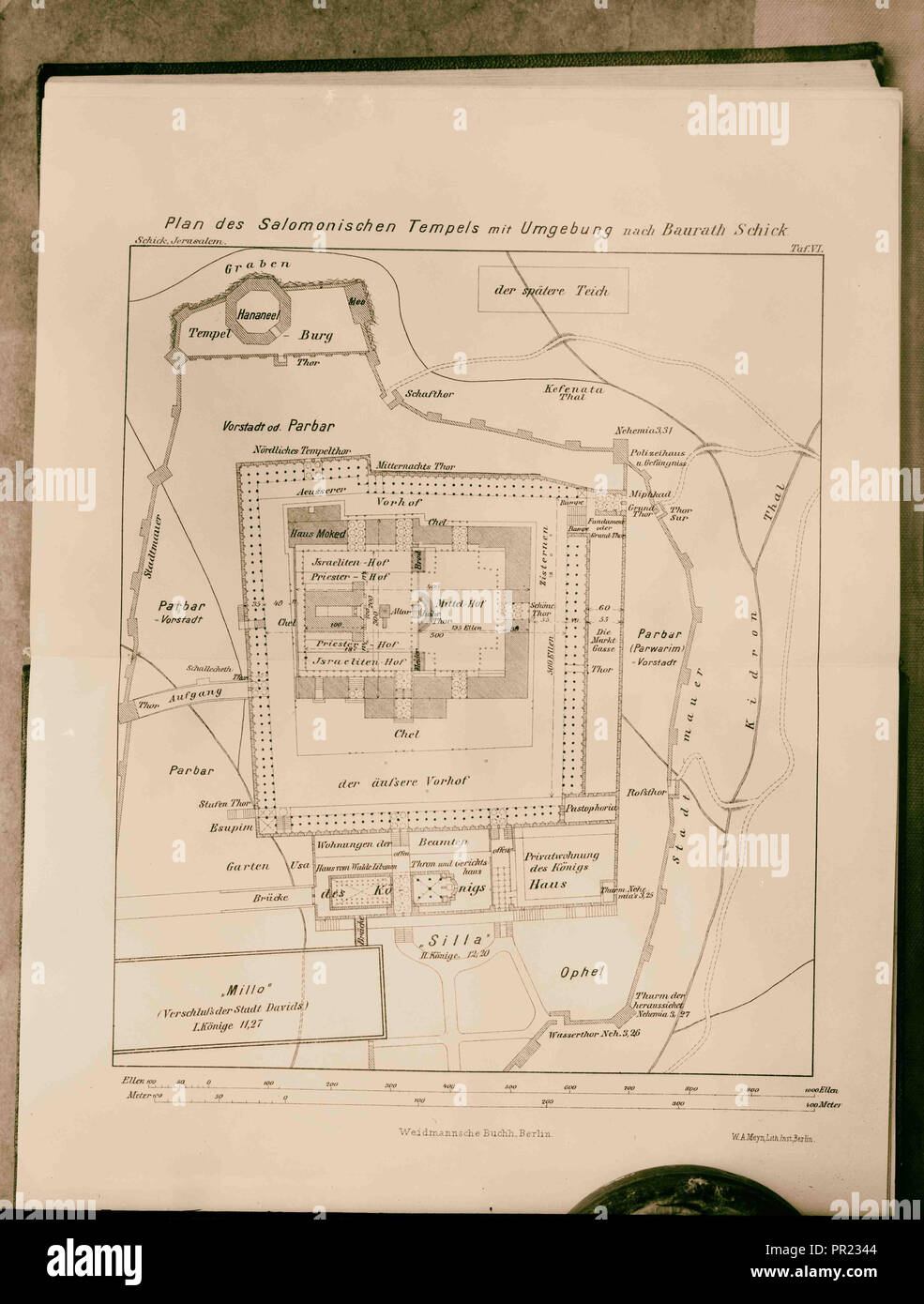 Ground plans of Solomon's Temple & environment according to Dr. Schick ...