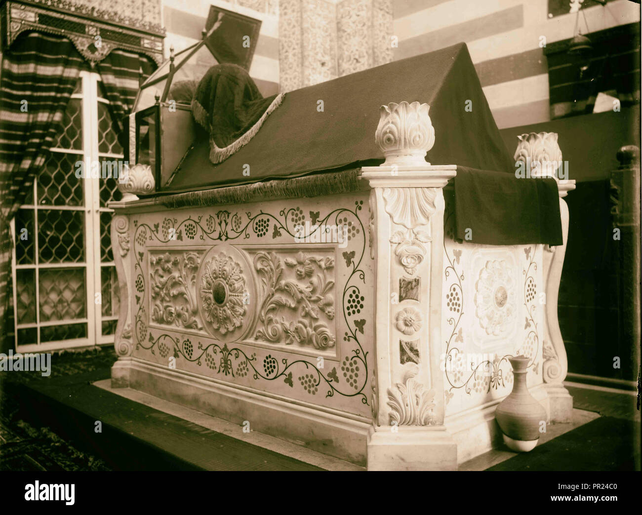 Damascus (Esh-Sham). Tomb of Saladin American Colony, Jerusalem. 1898, Syria, Damascus Stock Photo