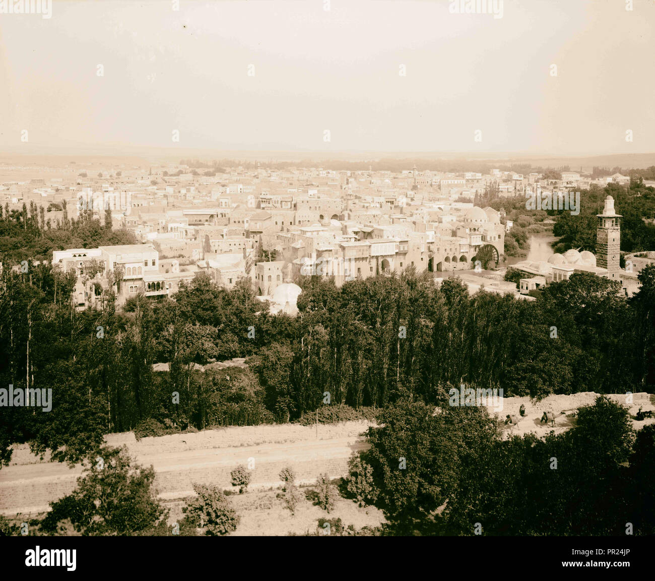 Hama. 1898, Syria, Ḥamāh Stock Photo