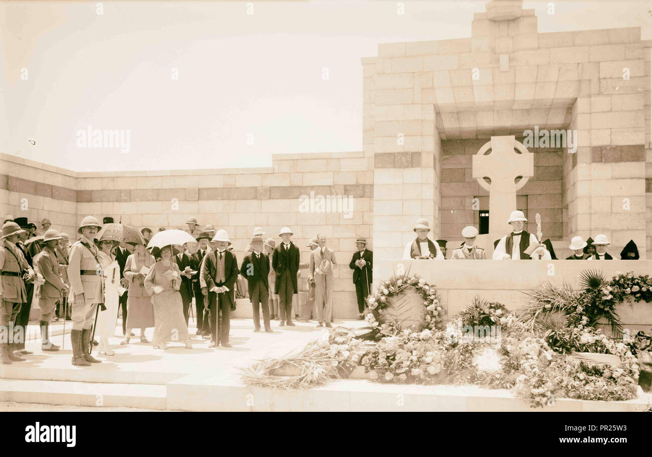 War cemetery, Gaza-Belah, April 28, 1925, Gaza Strip, Middle East, Dayr al Balaḥ Stock Photo