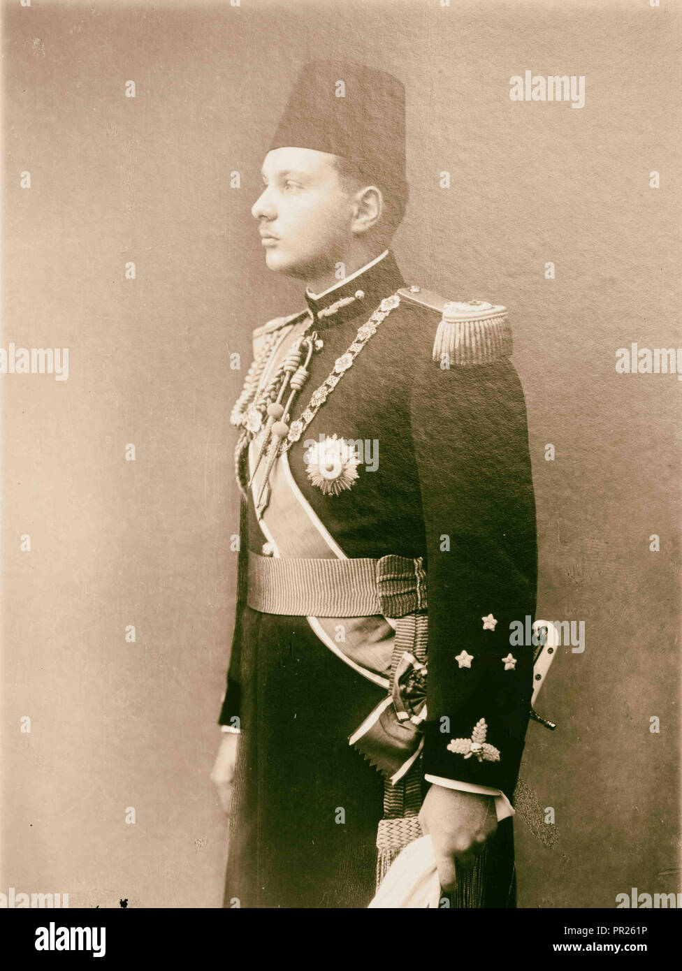 King Farouk of Egypt. 1930 Stock Photo