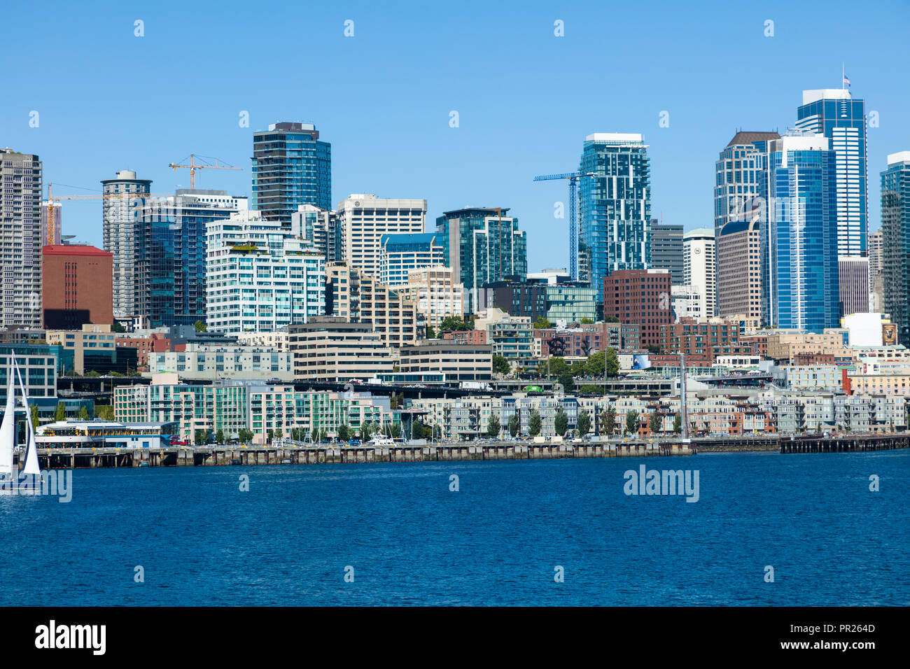 Downtown buildings in Seattle Washington in the United States Stock Photo