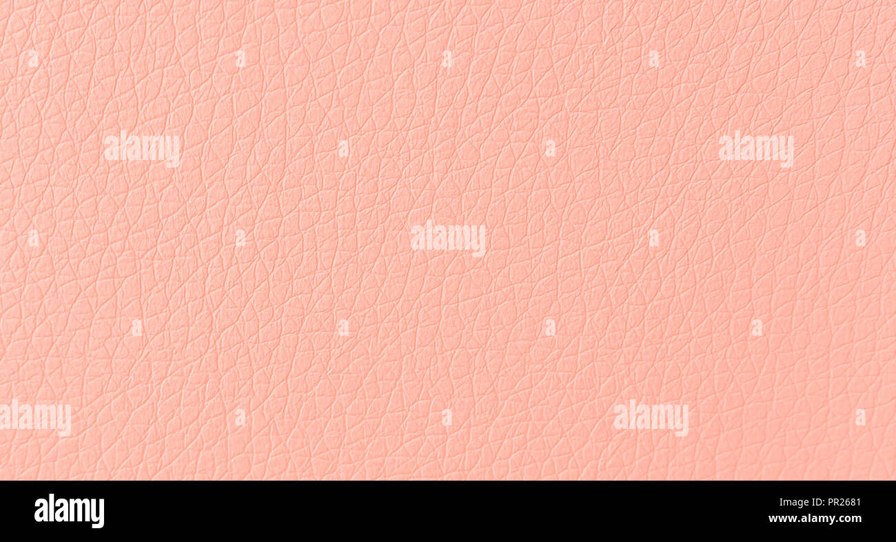 Modern soft light pink leather skin pattern texture macro close up background Stock Photo