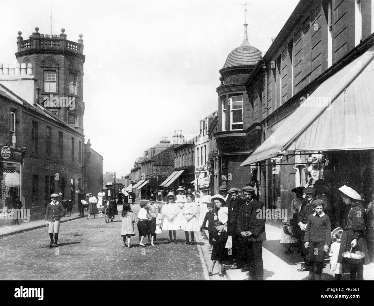 Dalrymple Street, Girvan early 1900s Stock Photo Alamy