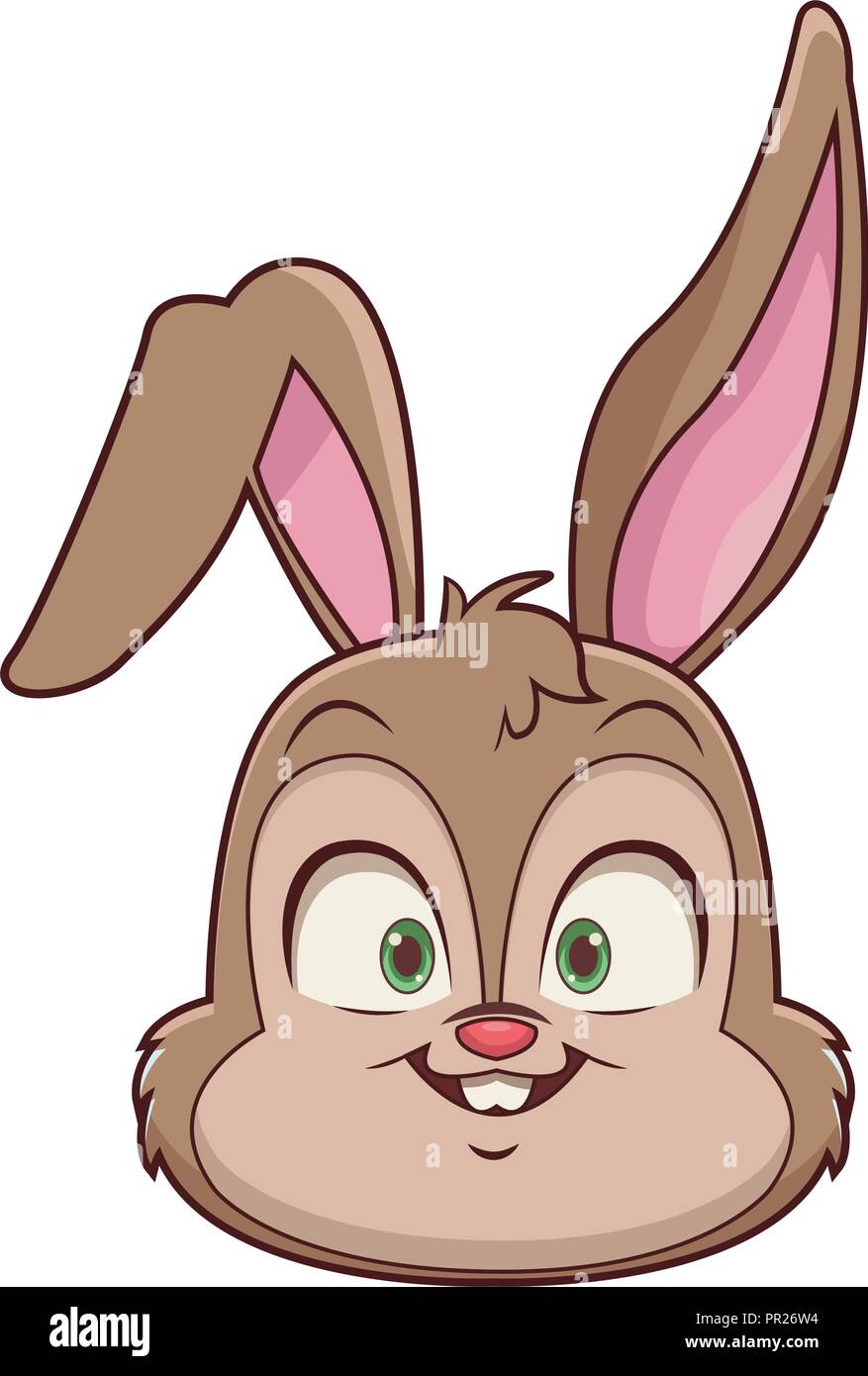 Face Cute Bunny Face Rabbit Cartoon : Cute Bunny Face Image Royalty