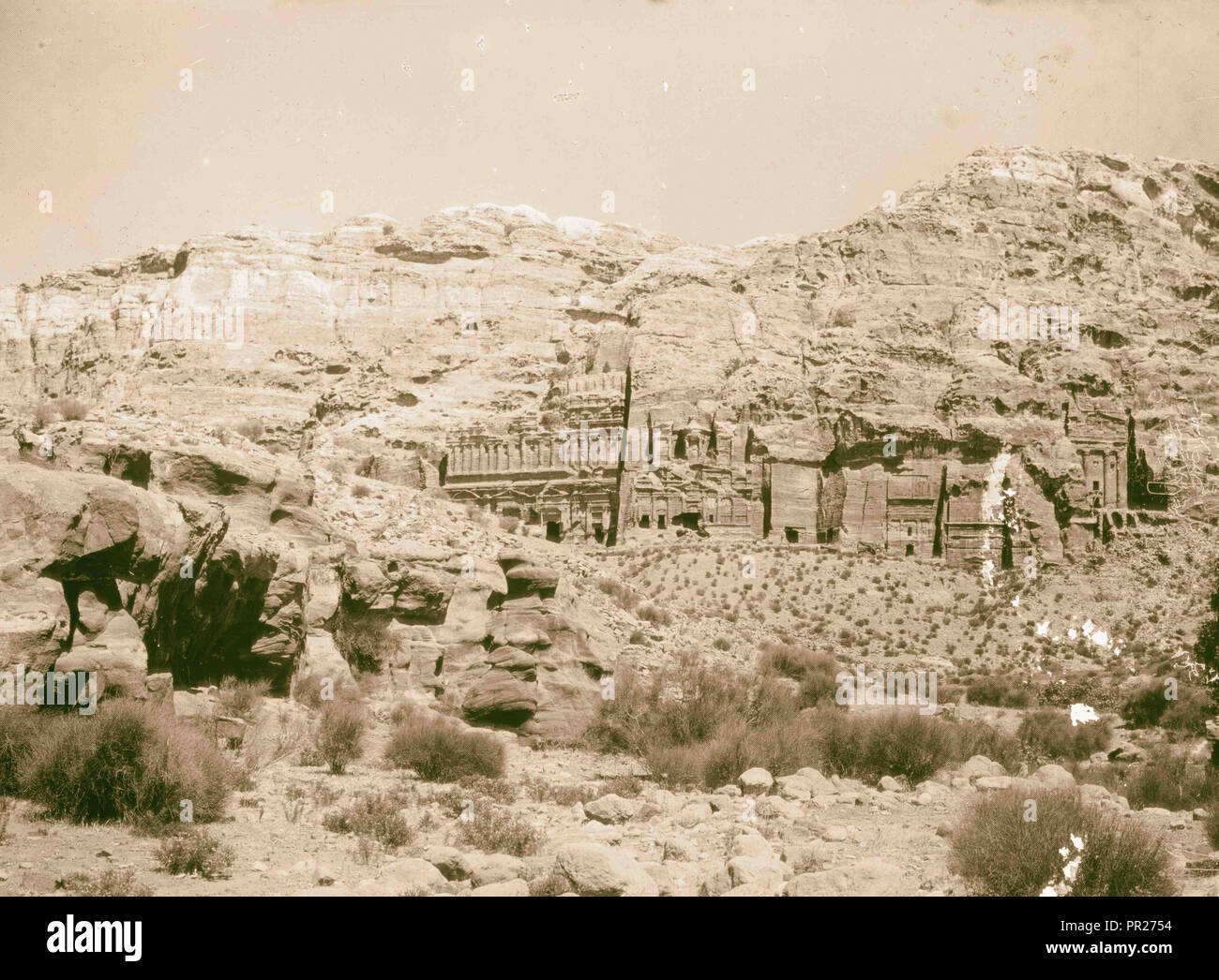Petra. 1898, Jordan, Petra, Extinct city Stock Photo - Alamy