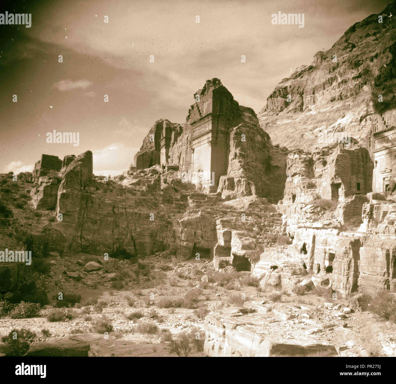 Petra. 1898, Jordan, Petra, Extinct city Stock Photo - Alamy
