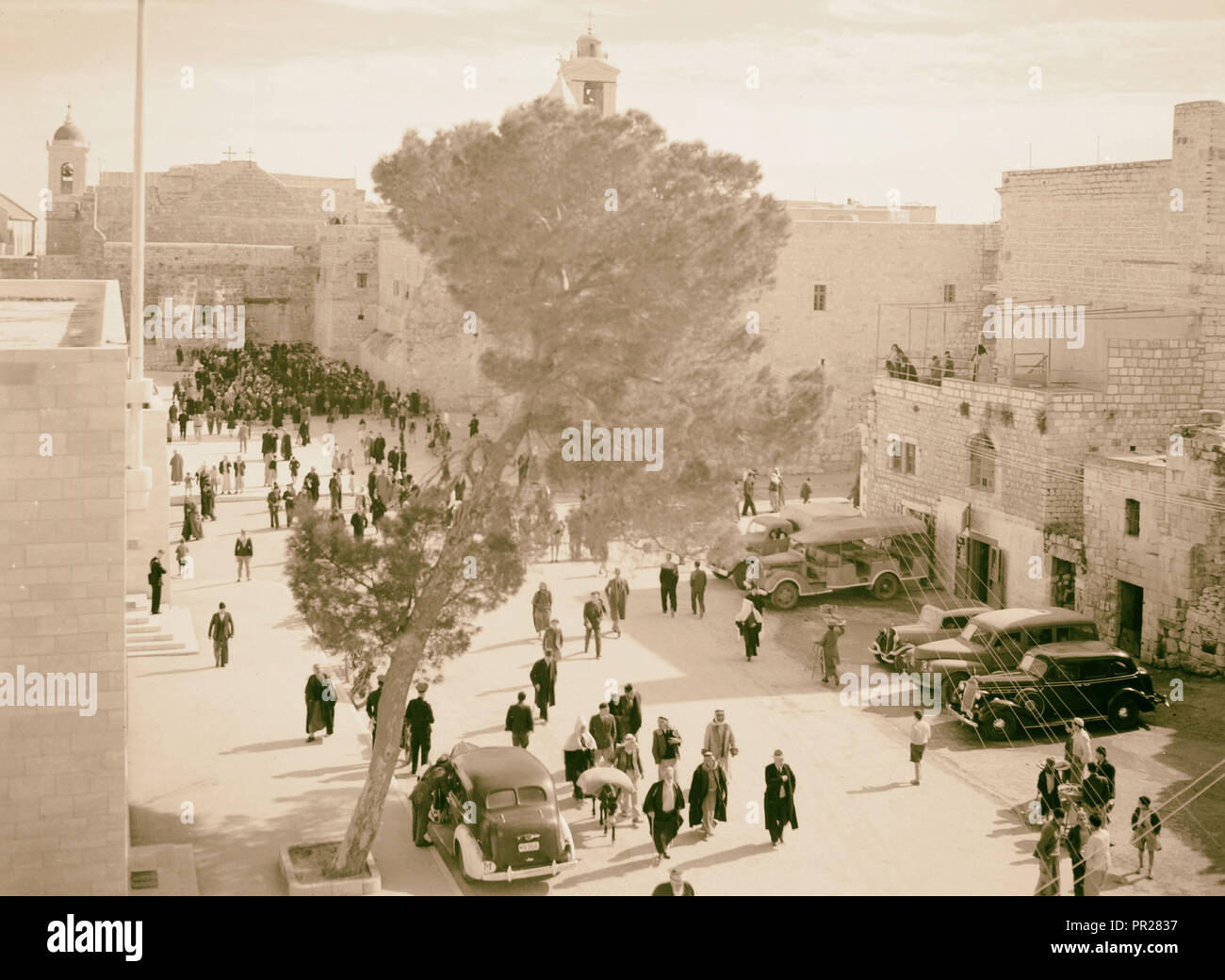 Bethlehem, Church of Nativity with Leorie 1940, West Bank, Bethlehem ...