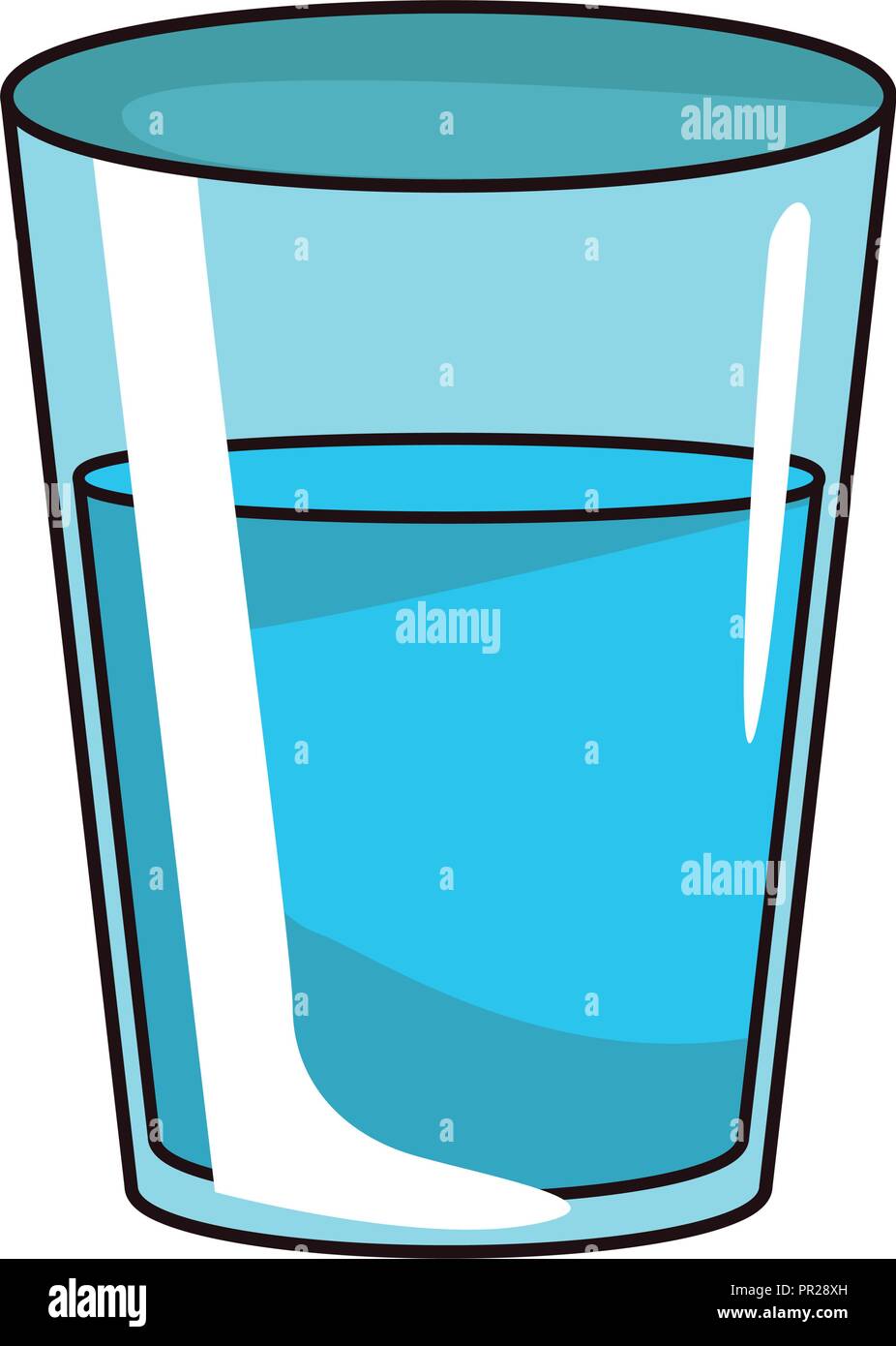 Water glass cup Stock Vector Image & Art Alamy